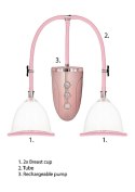 Automatic Rechargeable Breast Pump Set - Medium - Pink