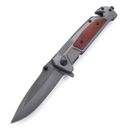 FOXTER® NÓŻ SKŁADANY RATOWNICZY MYŚLIWSKI SURVIVAL 23CM