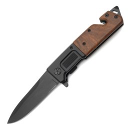 FOXTER® NÓŻ SKŁADANY RATOWNICZY MYŚLIWSKI SURVIVAL 23CM