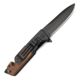 FOXTER® NÓŻ SKŁADANY RATOWNICZY MYŚLIWSKI SURVIVAL 23CM