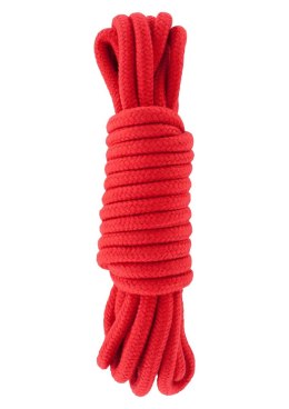 Wiązania-BONDAGE ROPE 5 METER RED