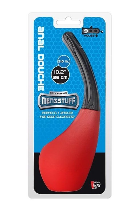 Anal/hig-Irygator-MENZSTUFF 310 ML ANAL DOUCHE RED/BLACK