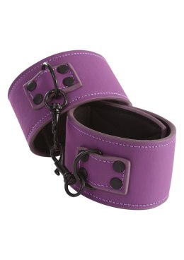 Kajdanki-LUST BONDAGE ANKLE CUFFS PURPLE