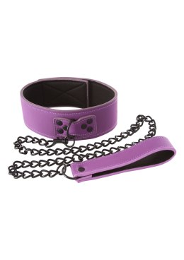 Wiązania-LUST BONDAGE COLLAR PURPLE